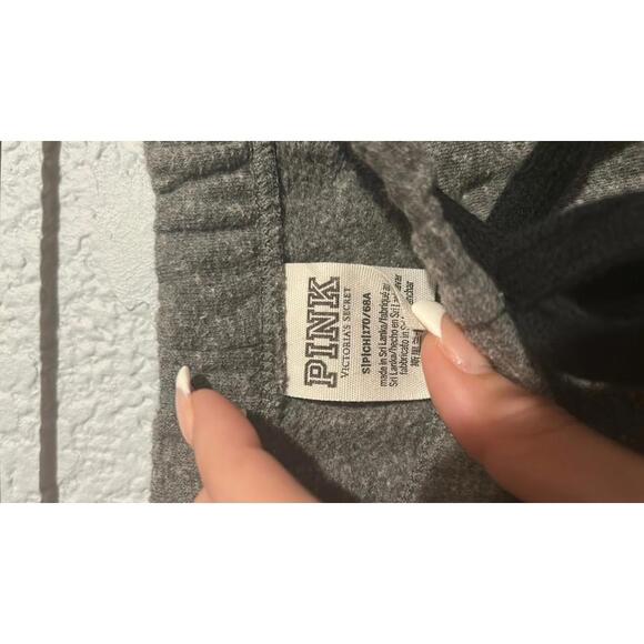 Grey Victoria Secret Pink Jogger Sweats - Picture 6 of 8